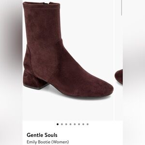 NIB Gentle Souls Emily Bootie Wine Suede 6.5